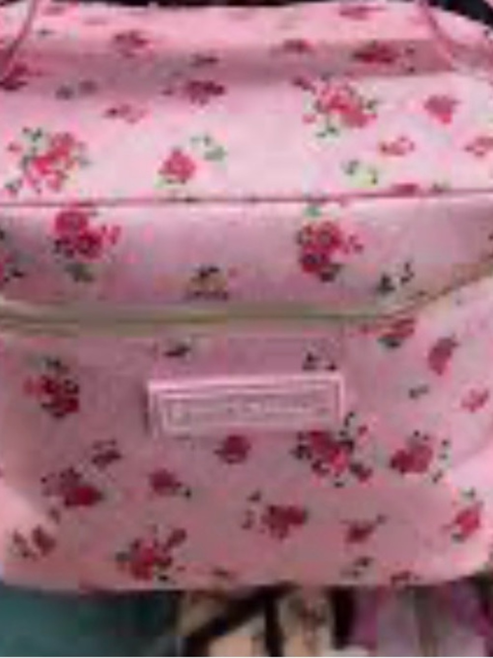 BETSEY JOHNSON LUNCHBOX TOTE PINK ZIPPERED TOP W/STRAP NWT